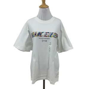 Uniqlo Tee Shirt Women Small White Billie Eilish x Takashi Murakami Short Sleeve